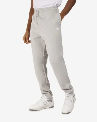 Штаны мужские New Balance Brushed Back Small Logo Joggers Grey MP41503AG