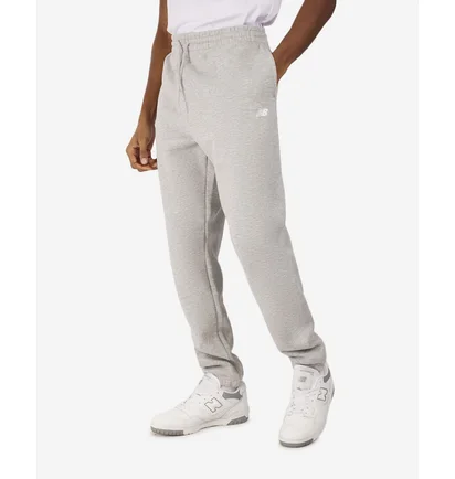 Штаны мужские New Balance Brushed Back Small Logo Joggers Grey MP41503AG