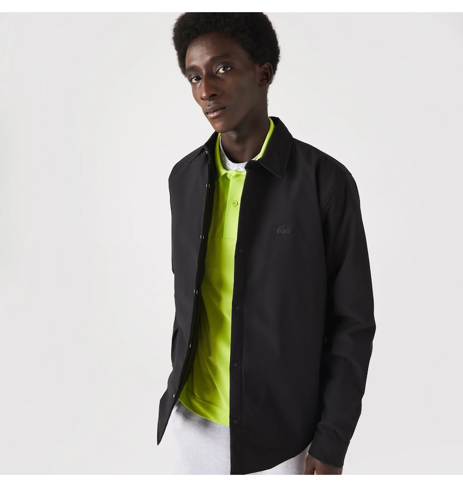ᐉ Сорочка чоловіча Lacoste Water-Resistant Overshirt Black CH2584