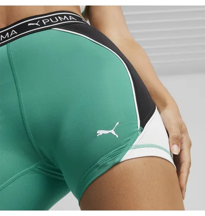 Шорты женские Puma Fit Train Strong 5 Shorts Green/Black 525042-86