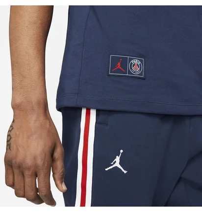 Футболка чоловіча Air Jordan Psg X Paris Saint-Germain Logo Blue DB6514-410