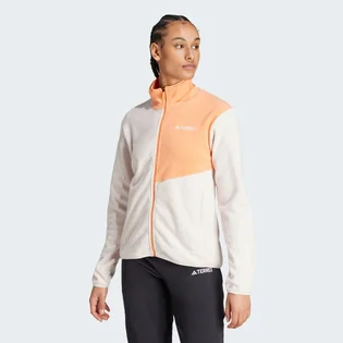 Куртка жіноча Adidas Terrex Multi Full-Zip Fleece Jacket Beige/Orange IZ3299