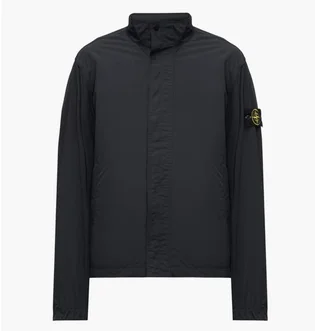 Куртка мужская Stone Island Micro Twill Zip-Up Black L1S154100033S0026-V0020