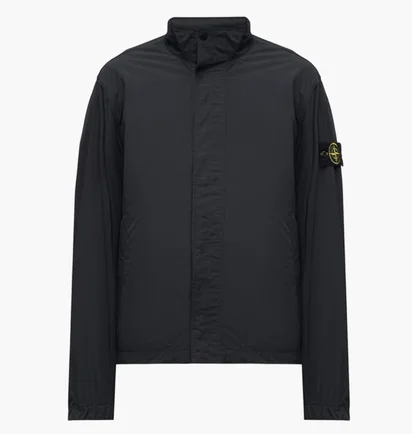Куртка мужская Stone Island Micro Twill Zip-Up Black L1S154100033S0026-V0020