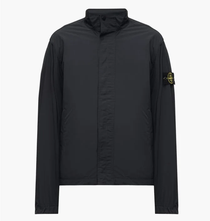 Куртка мужская Stone Island Micro Twill Zip-Up Black L1S154100033S0026-V0020