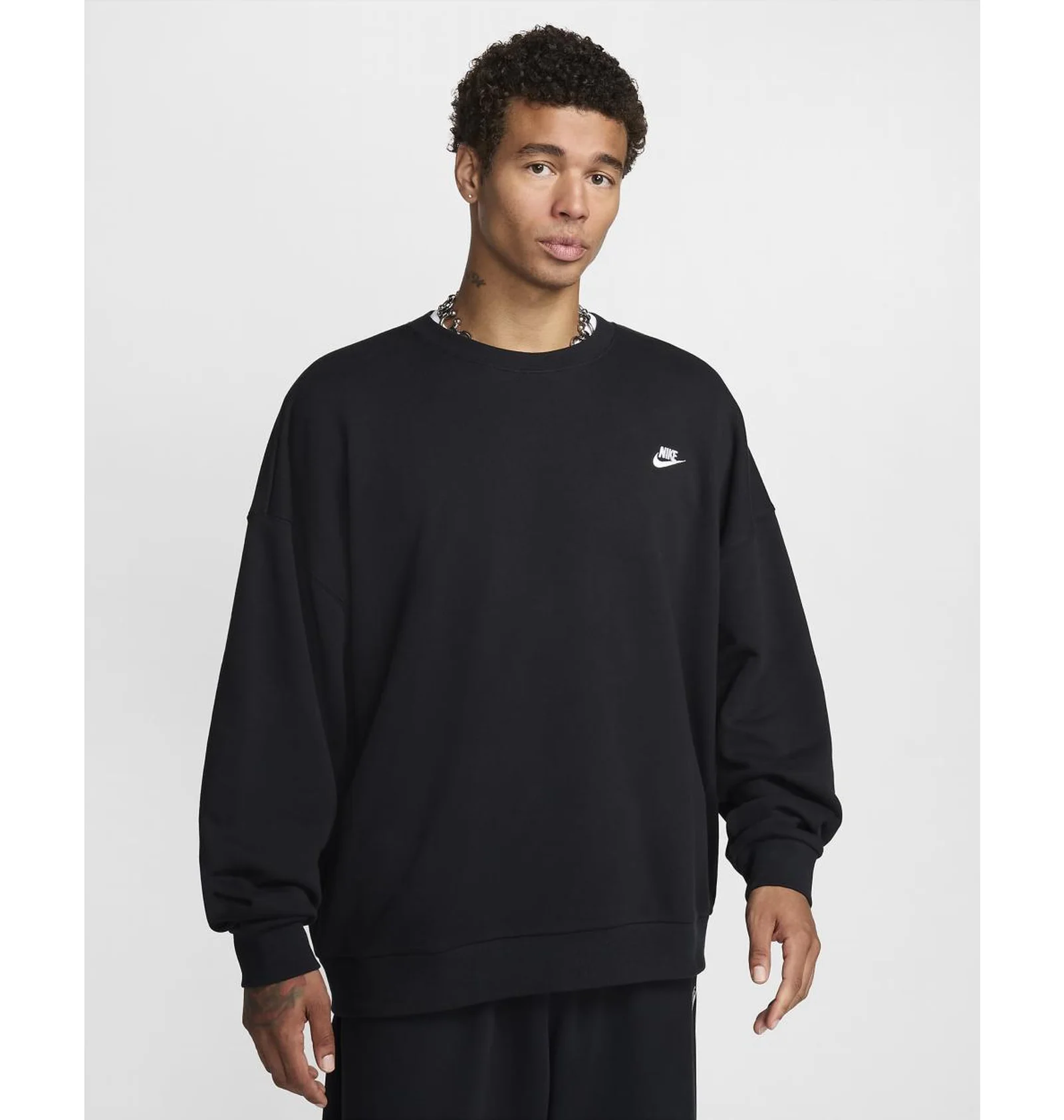 syokougyoページ‼️ホワイト＆ブラックモール ᐉ Світшот чоловічий Nike Club Fleece Black HJ1819-010 - придбати