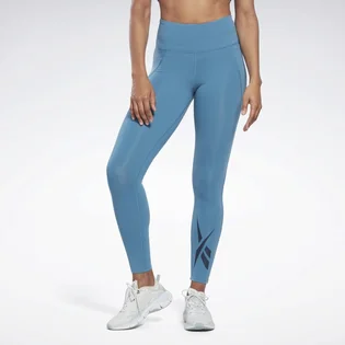 Леггинсы женские Reebok Lux Vector Light Blue Hs4773