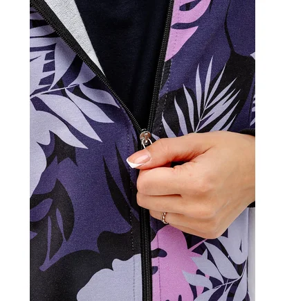 Толстовка женская AUSTRALIAN Flowers Hoodie Elastic Fleece Insert Jacket Multi LSDGC0009-465