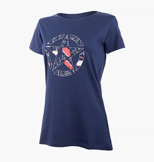Футболка женская Jeep T-Shirt Star Botanical Print J22W Blue O102614-A184
