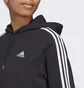 Худи женское Adidas Essentials 3-Stripes French Terry Crop Hoodie Grey Ic8767