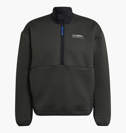 Кофта мужская Adidas Terrex Hike Half-Zip Fleece Grey GQ3683