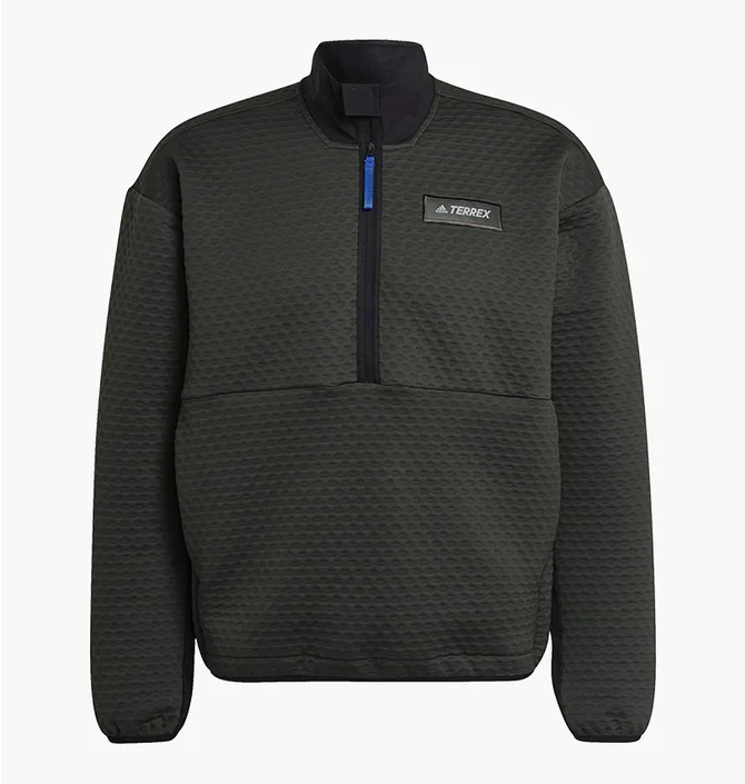 Кофта мужская Adidas Terrex Hike Half-Zip Fleece Grey GQ3683
