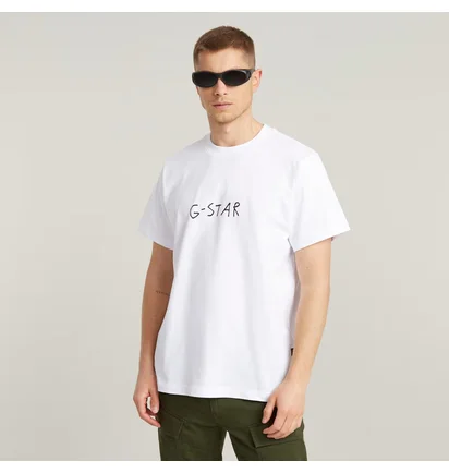Футболка унісекс G-Star Handwriting Ts White D25699-C336-110