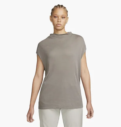 Майка женская Nike Womens High-Neck Tank Grey Dn4059-012