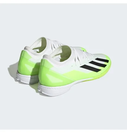Футзалки унисекс Adidas X Crazyfast.3 Indoor Shoes White/Green ID9340