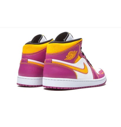 Кроссовки мужские Air Jordan 1 Mid White/Violet DC0350-100