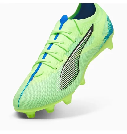 Бутсы унисекс Puma Ultra 5 Match Fg/Ag Green 107687-03