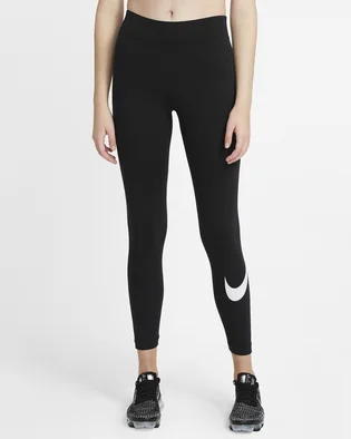 Лосины женские Nike W Nsw Essntl Lggng Swoosh Mr Black CZ8530-010