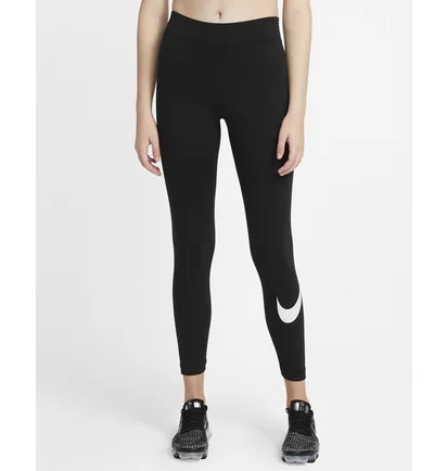 Лосины женские Nike W Nsw Essntl Lggng Swoosh Mr Black CZ8530-010