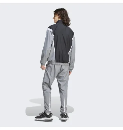 Спортивный костюм мужской Adidas Sportswear Woven Non-Hooded Track Suit Grey/Black IJ6072