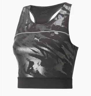 Топ женский Puma High Shine Cropped Running Tank Top Grey 521066-51