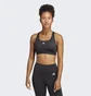 Топ женский Adidas Powerreact Training Medium-Support Bra Black HS7448
