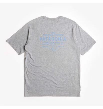 Футболка мужская Patagonia Forge Mark Responsibili-Tee T-Shirt Grey 37572