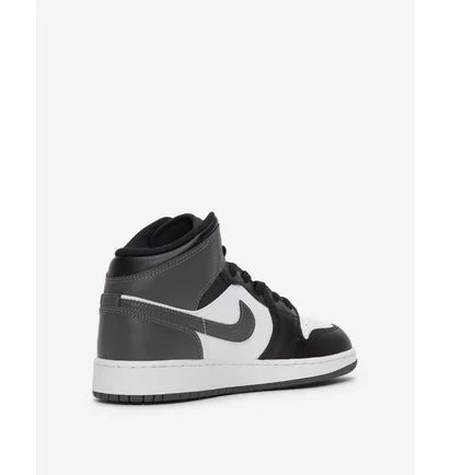 Кроссовки детские Air Jordan 1 Mid Big Black/Grey DQ8423-001