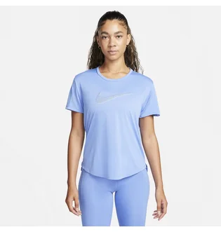 Футболка женская Nike Womens Dri-Fit Swoosh T-Shirt Light Blue FB4696-450