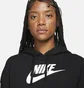 Худи женское Nike Sportswear Club Fleece WomenS Oversized Crop Graphic Hoodie Black DQ5850-010