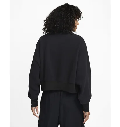 Світшот жіночий Nike Plush Crop Sweater Black Dq6844-010