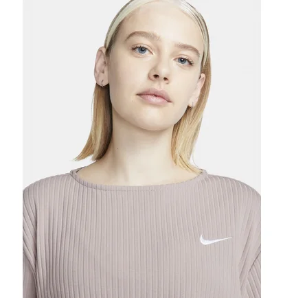 Футболка жіноча Nike W Nsw Rib Jrsy Ss Top Beige DV7870-272
