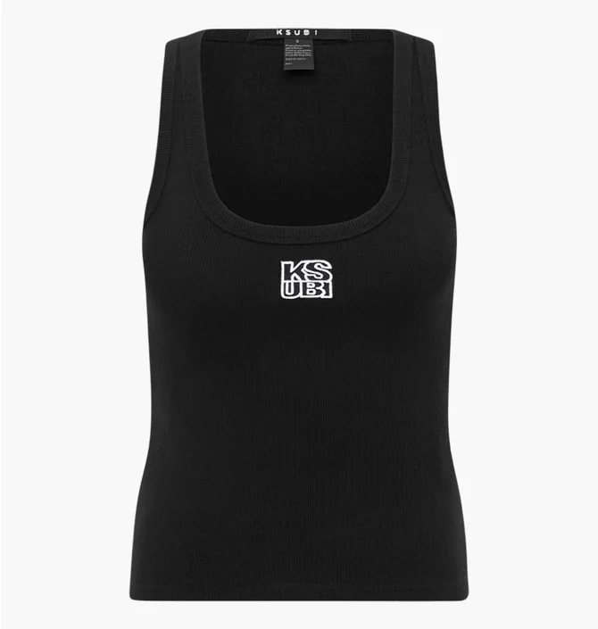 Майка жіноча Ksubi Stacked Origin Tank Black WPS24TA006