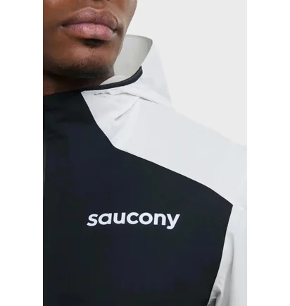 Вітровка чоловіча Saucony Hurricane Black/White SAM800360-WHBK