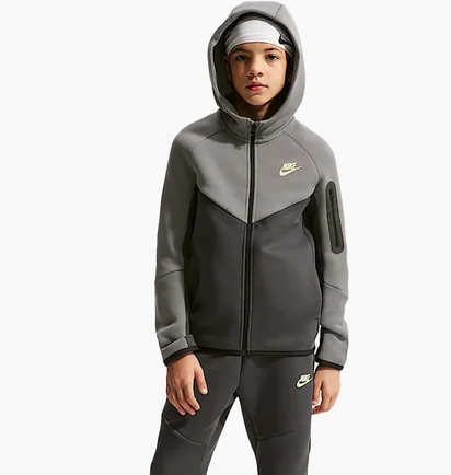 Толстовка детская Nike Sportswear Tech Fleece Grey HV5867-015