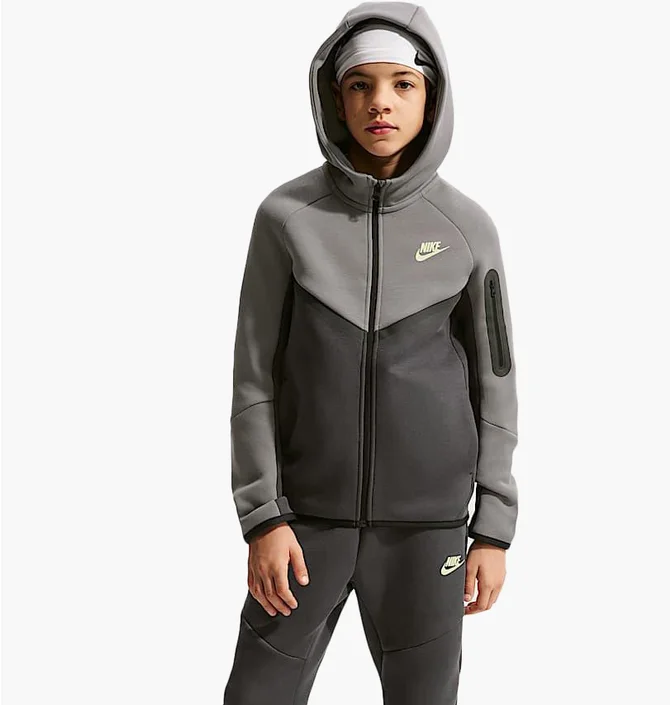 Толстовка детская Nike Sportswear Tech Fleece Grey HV5867-015