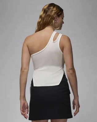 Топ жіночий Air Jordan Asymmetrical Ribbed Tank Top White FN5798-133