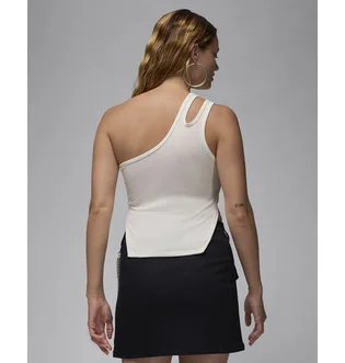 Топ женский Air Jordan Asymmetrical Ribbed Tank Top White FN5798-133