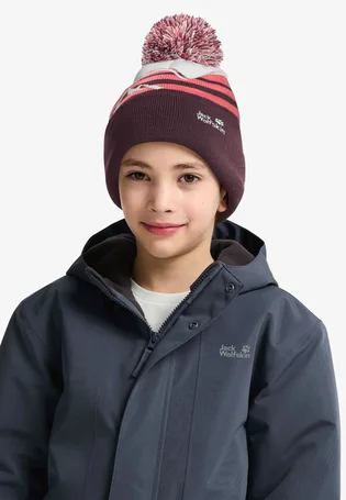 Шапка детская JACK WOLFSKIN Stripy Bordo A65252I-0116