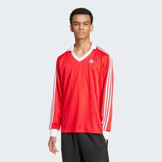 Лонгслів чоловічий Adidas Adicolor Piqué Football Long Sleeve Red IX5226