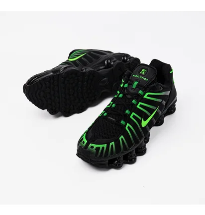 Кроссовки мужские Nike Shox Tl Black/Green AV3595-012
