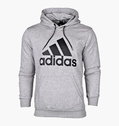 Худи мужское Adidas Must Haves Badge Of Sport Hoodie Grey DT9947
