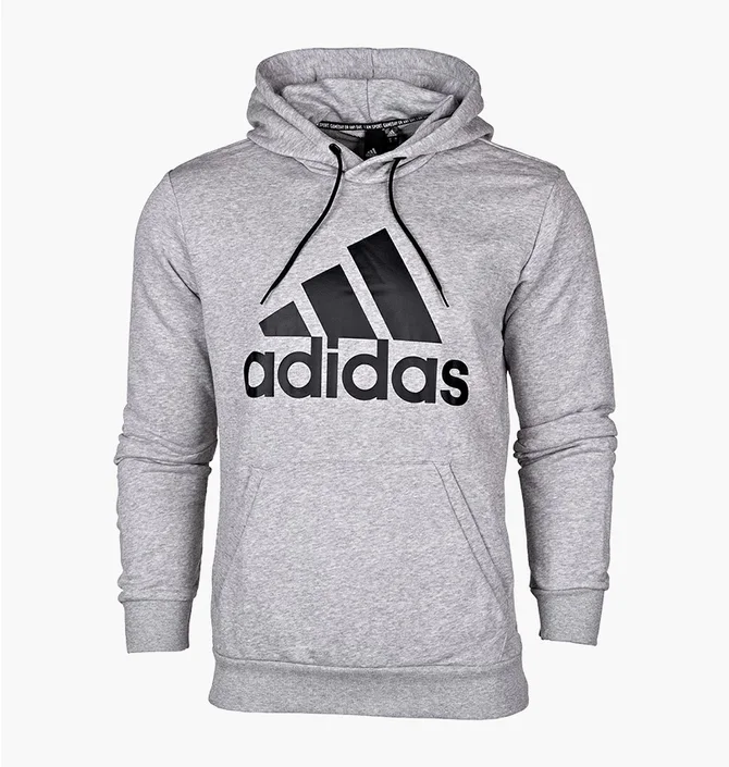Худи мужское Adidas Must Haves Badge Of Sport Hoodie Grey DT9947