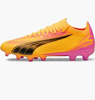 Бутсы унисекс Puma Ultra Match Fg/Ag Yellow/Pink 107754-03