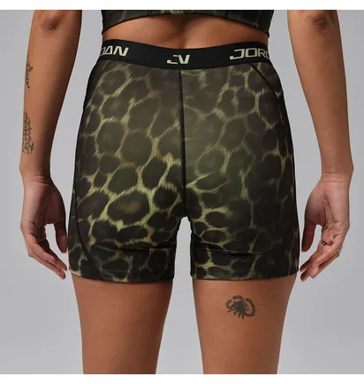 Шорты женские Air Jordan Sport Dri-Fit High-Waisted 5 Printed Green IF3491-331