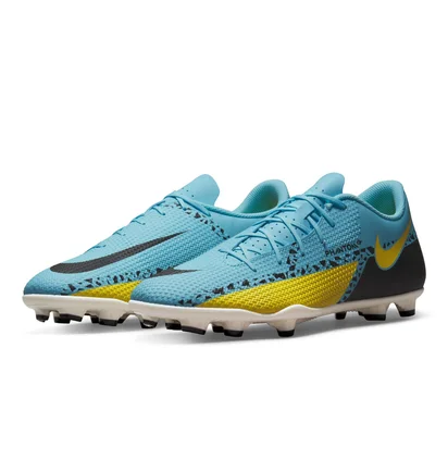 Бутси унісекс Nike Phantom Gt2 Club Fg/Mg Light Blue/Yellow Da5640-407