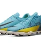 Бутси унісекс Nike Phantom Gt2 Club Fg/Mg Light Blue/Yellow Da5640-407