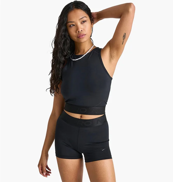 Топ женский Nike Pro Dri-Fit Crop Tank Black FQ7934-010
