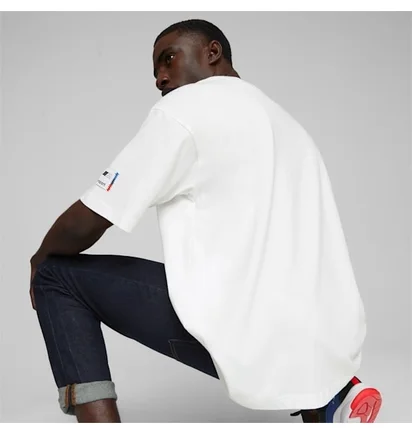 Футболка чоловіча Puma Bmw M Motorsport Statement Logo Tee White 621080-02