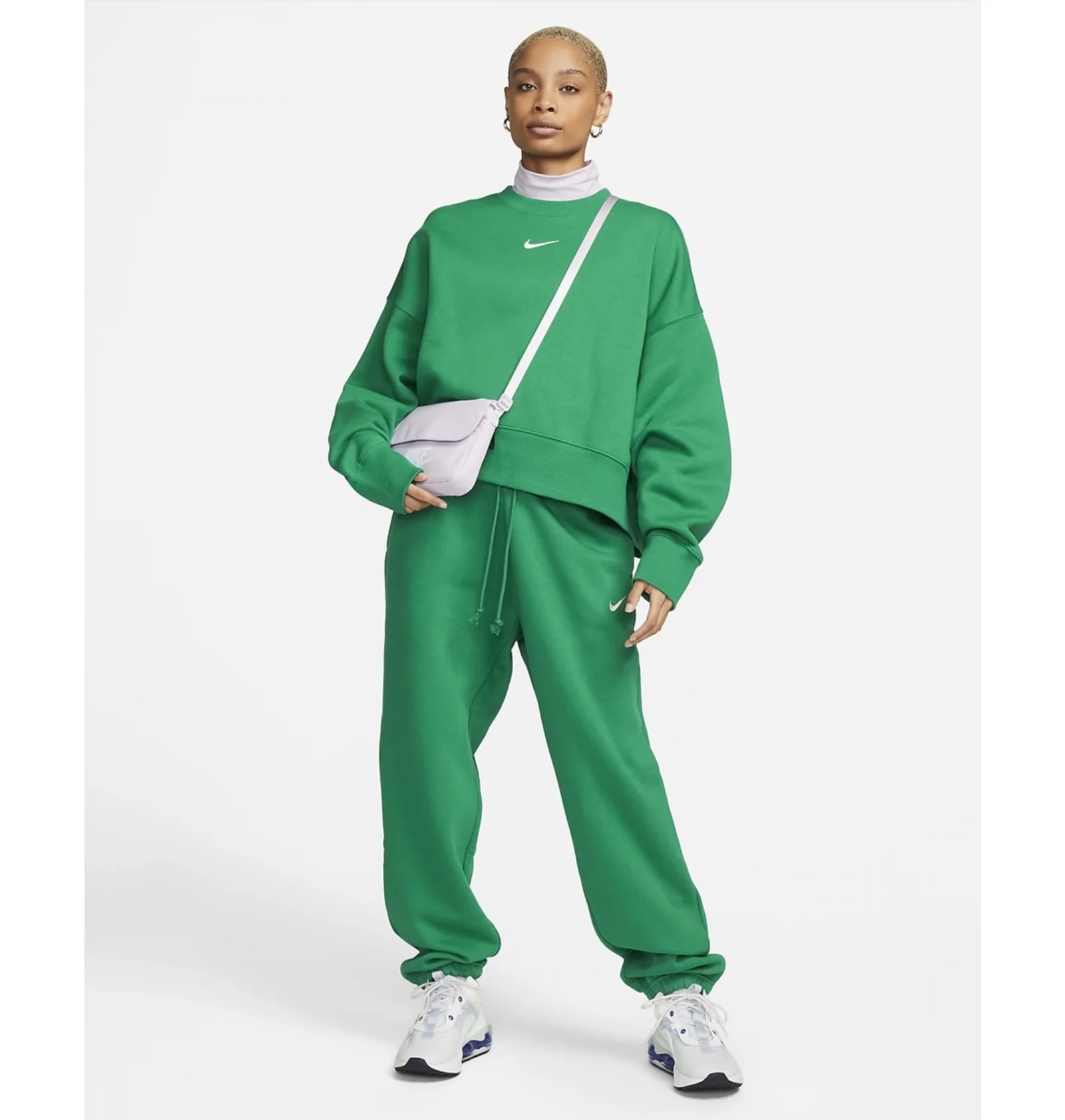 ᐉ Штаны женские Nike Sportswear Phoenix Fleece Green Dq5887-365